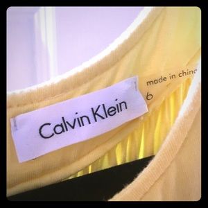 Calvin Klein Yellow dress with pockets
